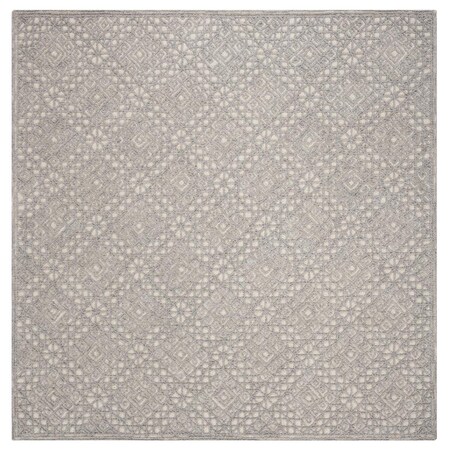 Safavieh 6 x 6 ft. Trace Contemporary Square Area Rug Grey & Grey TRC255G-6SQ